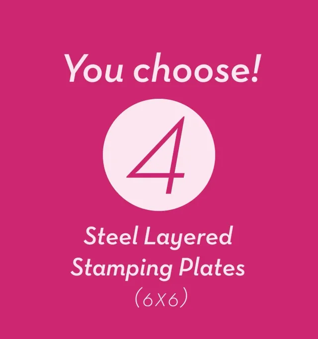 Clear Jelly Stamper Vælg 4 små stampingplader 6x6 sæt
