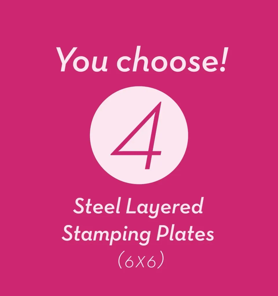 Clear Jelly Stamper Vælg 4 små stampingplader 6x6 sæt