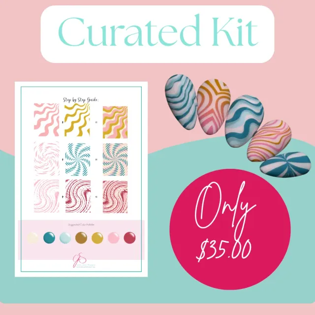 Clear Jelly Stamper Color Me Trippy gellaksæt kurateret