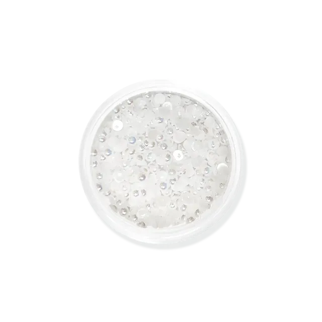 Moyra Nail Art Bead negleperler AB White 1 g hvid