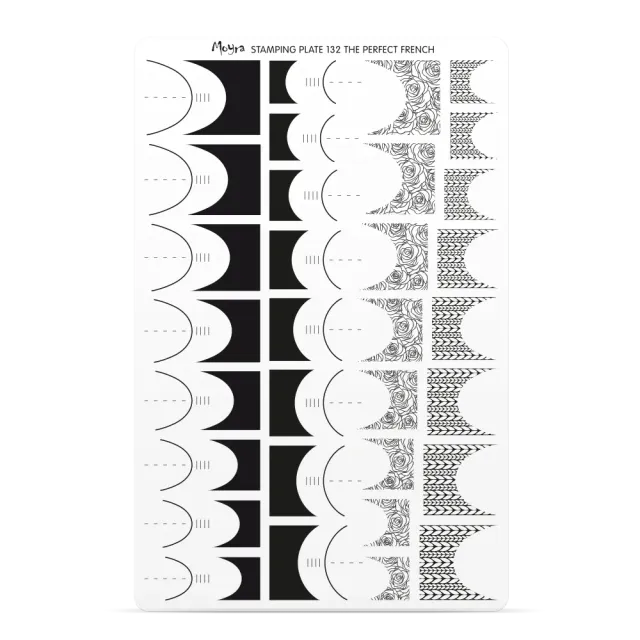 Moyra 132 Try-on ark til stampingplade