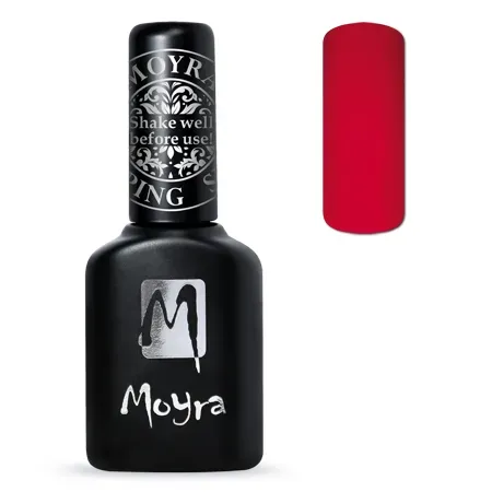 Moyra Foil polish FP05 Red stampinglak 10ml rød