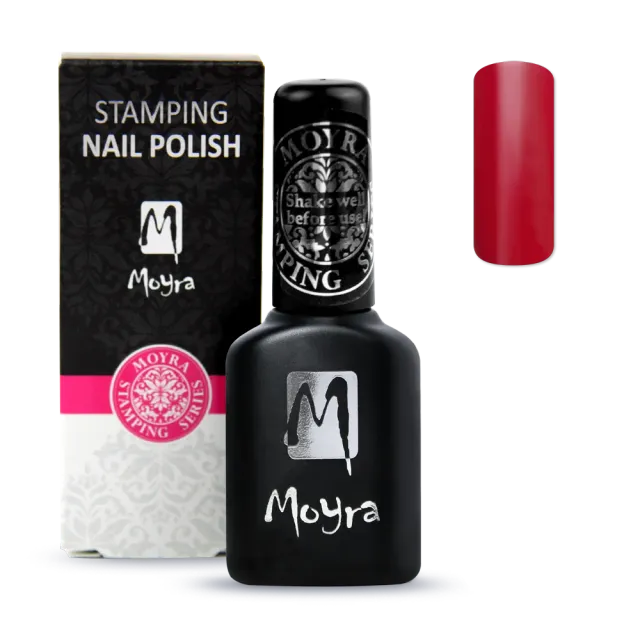 Moyra Smart Polish SPS05 Red stampinglak 12 ml langsom