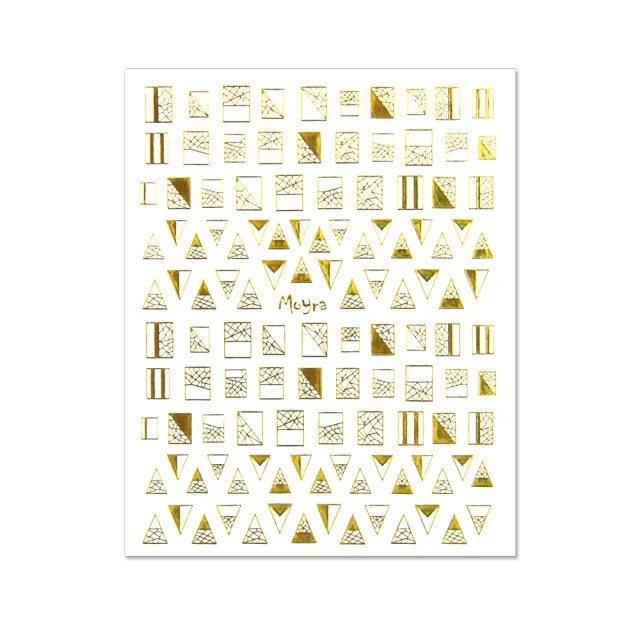 Moyra Nail Stickers 04 Gold negleklistermærker 8x10 cm