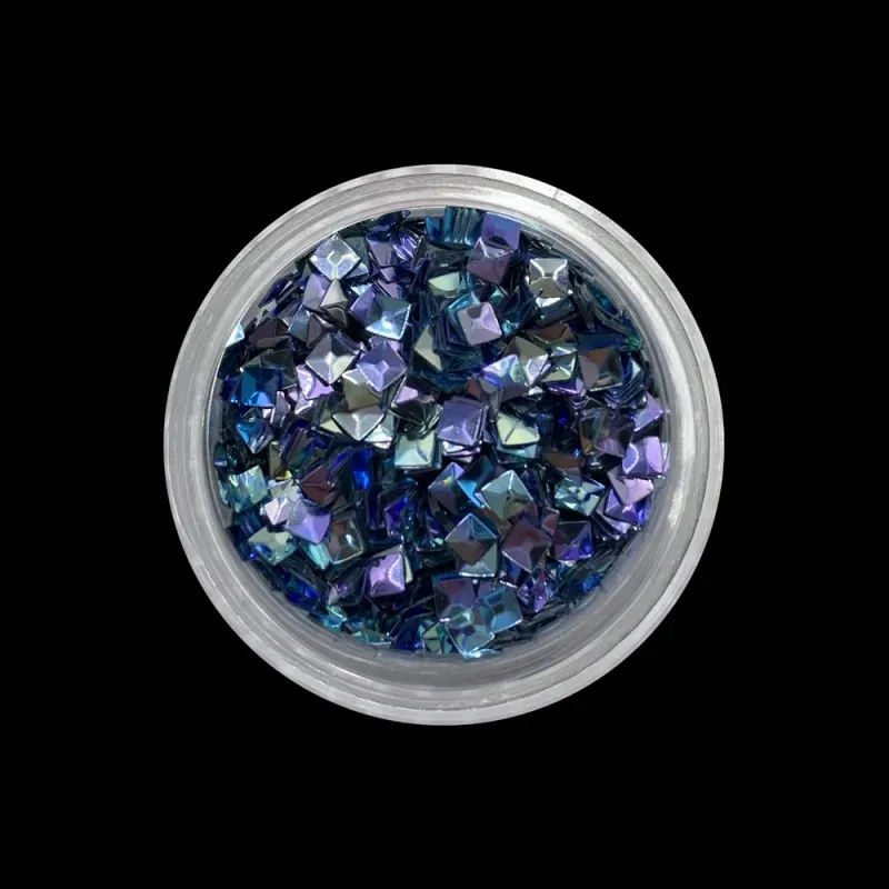 Indigo Nails Beautystones 3D Square Blue neglepynt blå