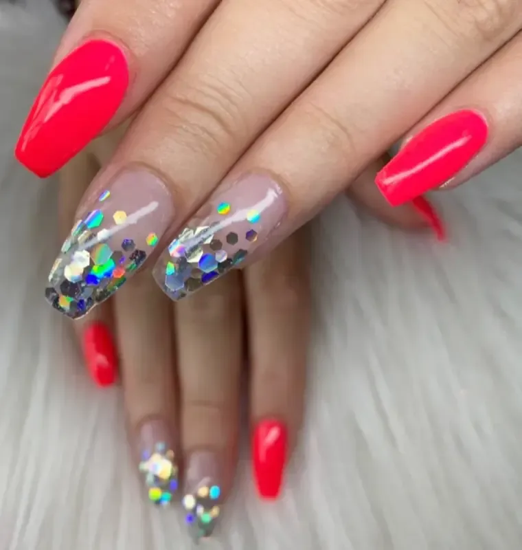 Indigo Nails Tara Hexagons negleglitter