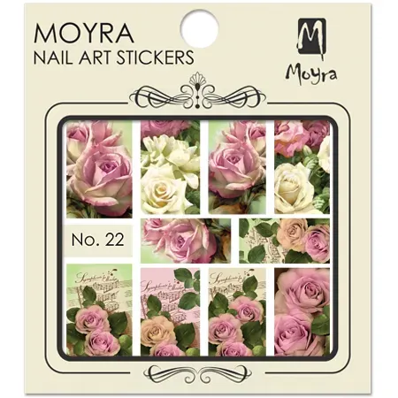 Moyra Nail art stickers No. 22 negleklistermærker vanddecals