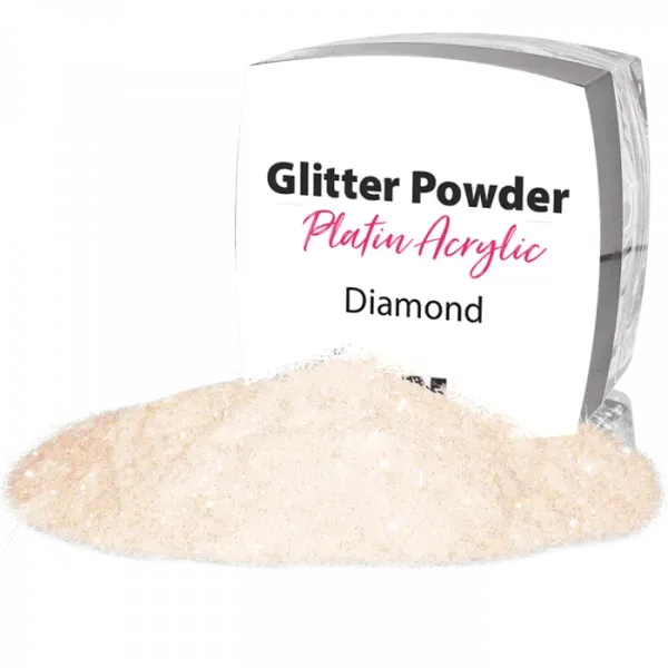 Nail Supply Platin akrylpulver Glamour Champagne 6g champagne