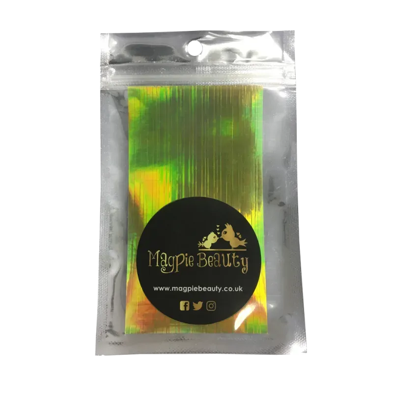 Beautystones Gold Holographic striping tape neglebånd