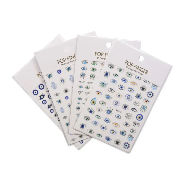 Moonflair Nail Art Stickers negle Evil Eye Mix