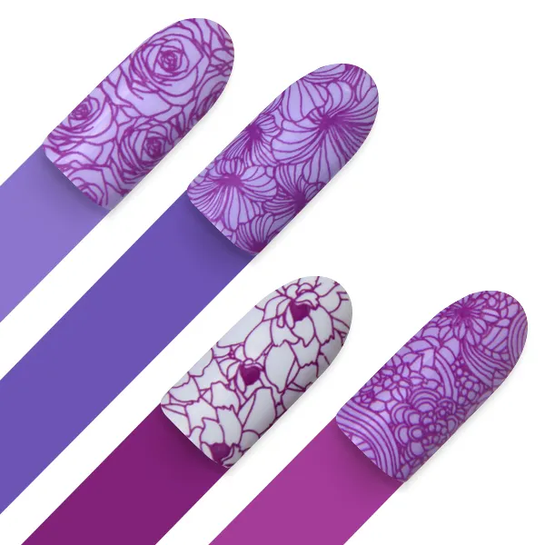 Moyra Stamping Plate 06 stampingplade Florality 1 blomster