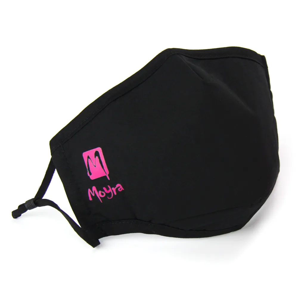 Moyra Maske 02 sort stofmaske vaskbar 3-lags