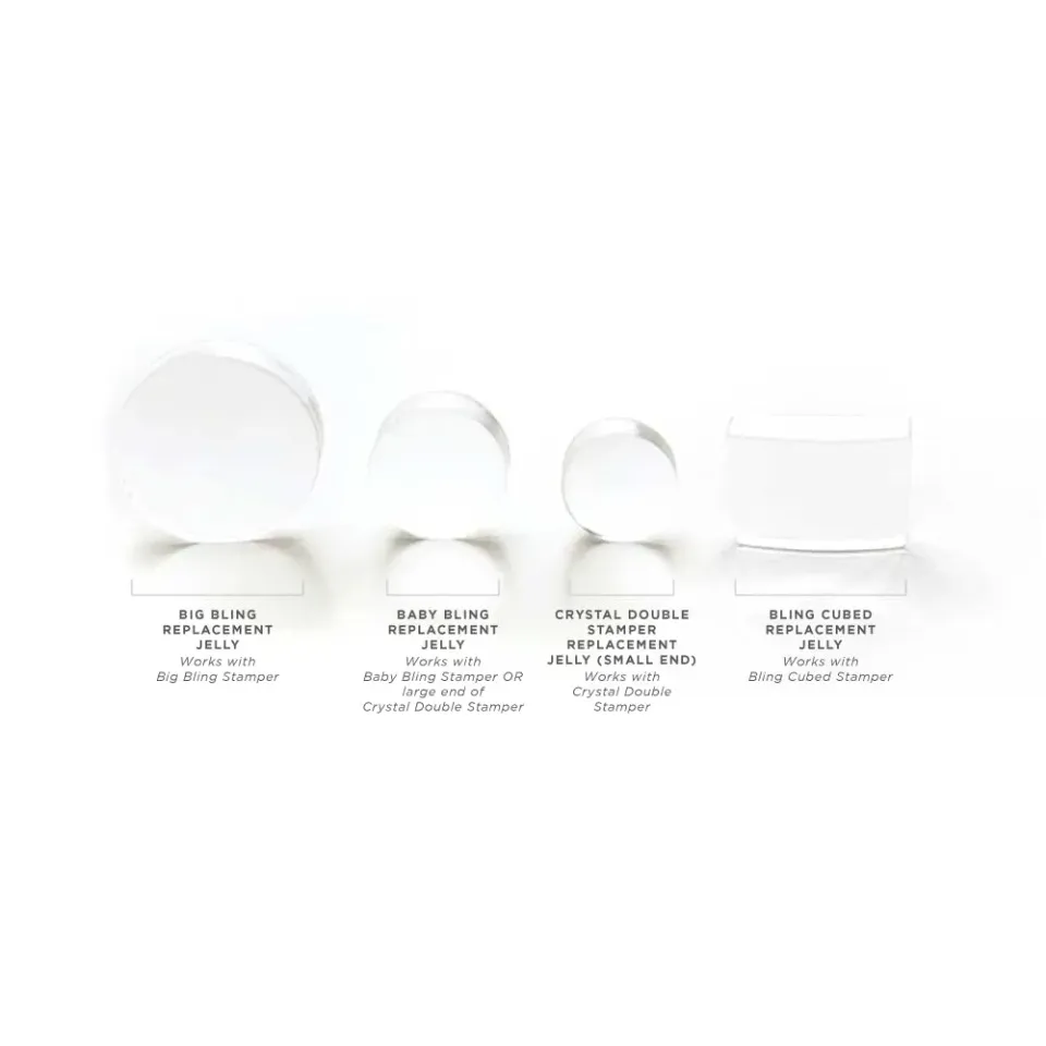 Clear Jelly Stamper Replacement Jellies pude 2-pak blød