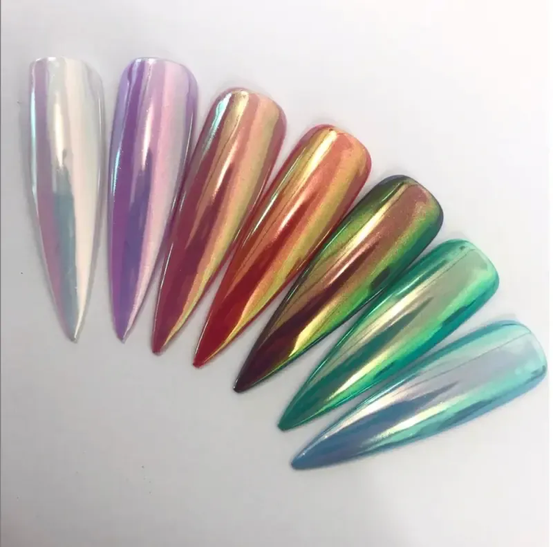 Indigo Nails Beautystones Shelly krompulver med spejlglans