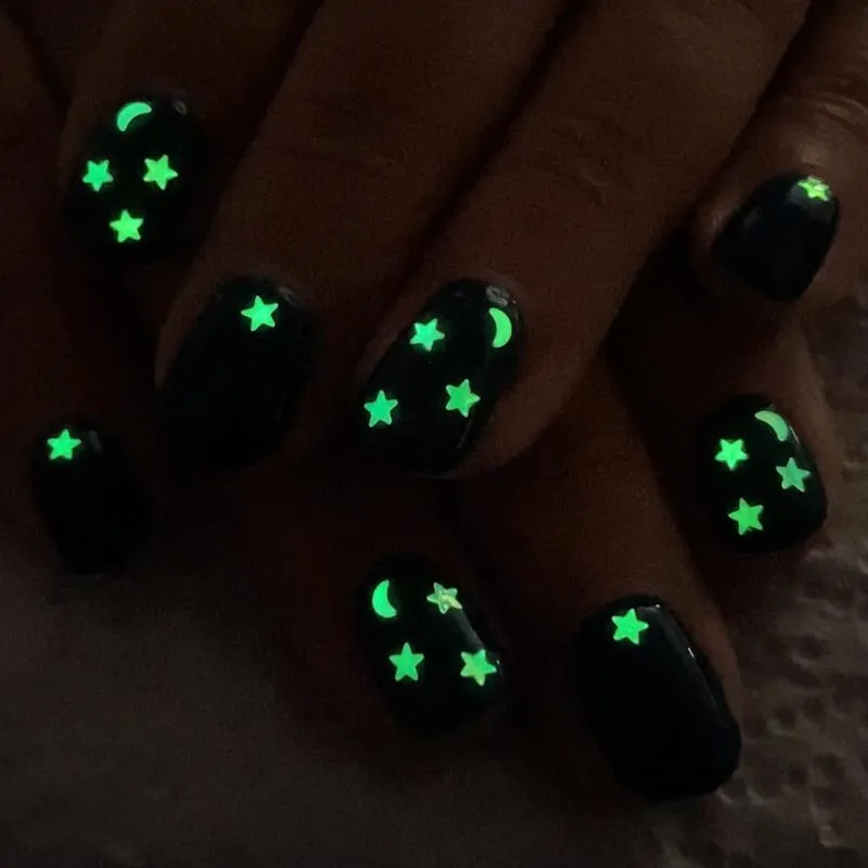Indigo Nails Beautystones Glow In The Dark neglesten selvlysende