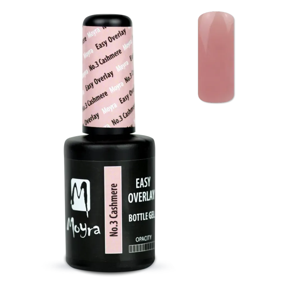 Moyra Easy Overlay No.3 Cashmere flaskegel 10 ml nude
