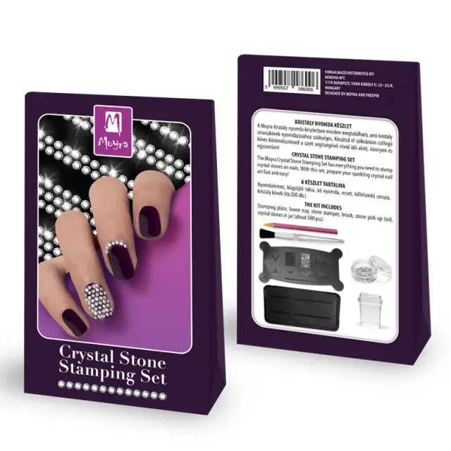 Moyra Crystal Stone stamping sæt med sten