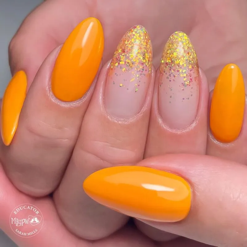 Indigo Nails Beautystones Marigold negleglitter gylden