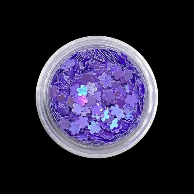 Indigo Nails Daisy Purple negleglitter lilla
