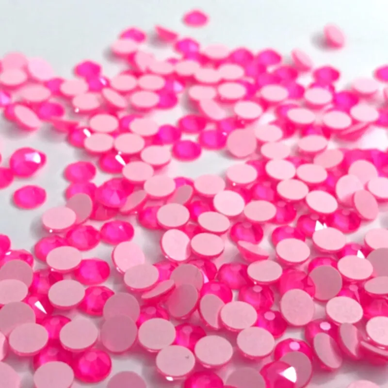 Beautystones Crystals Electric Pink neglesten flad bagside