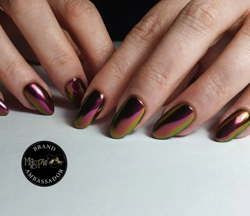 Indigo Nails Morticia Chrome neglepulver – spejl