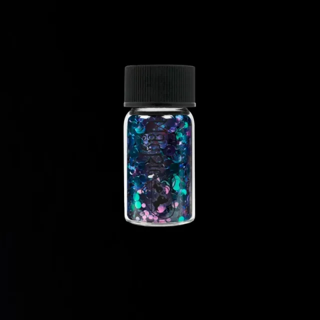 Indigo Nails Minogue Circles neglepailletter