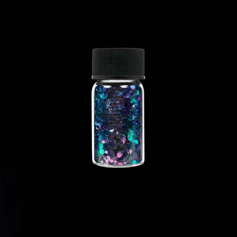 Indigo Nails Minogue Circles neglepailletter