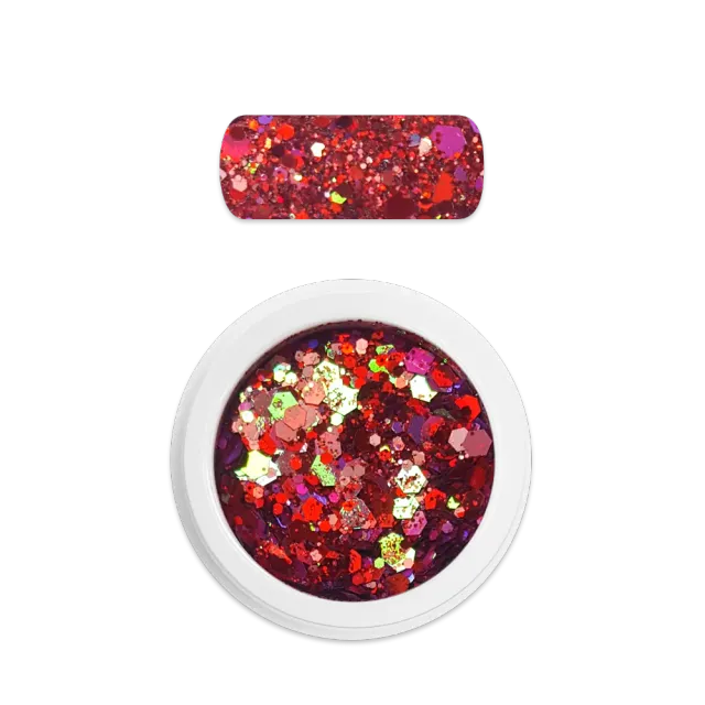 Moyra Holo Glitter Mix 27 Chameleon Red 3 g
