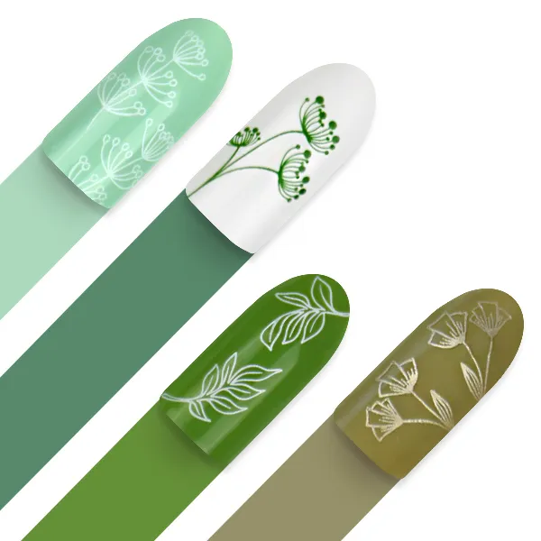 Moyra Stamping plate 79 Green leaves stampingplade