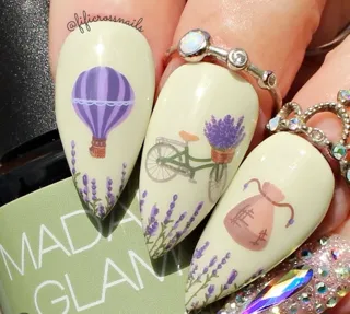 Clear Jelly Stamper CjS-397 Lavender Grove stempelplade 8x8 blomster