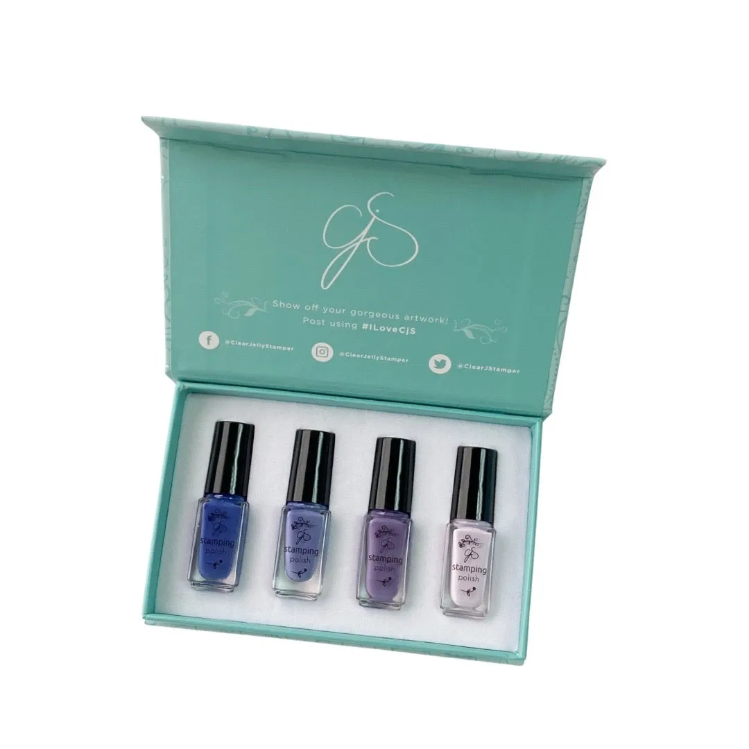 Clear Jelly Stamper Purplicious stampinglak sæt 4x5ml lilla