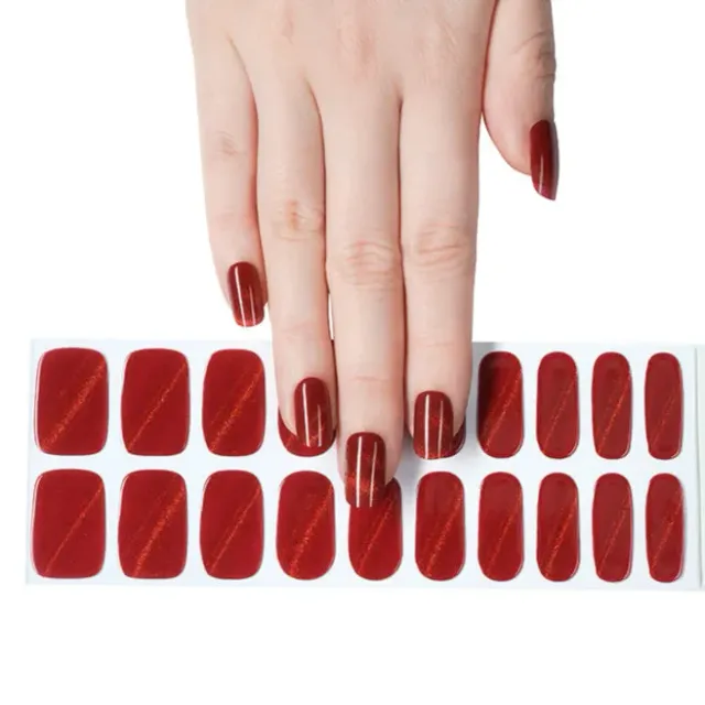 Clear Jelly Stamper Gel-ly Wraps 208 Red Cat-Eye gelenegle 20 stk