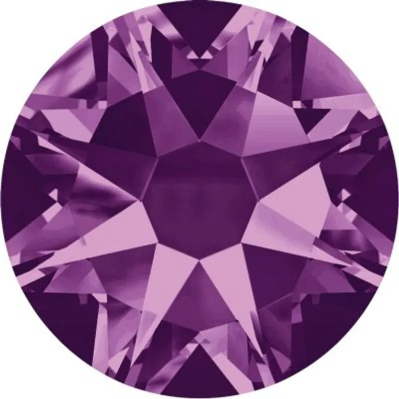 Beautystones Amethyst neglekrystaller lilla flat back sten
