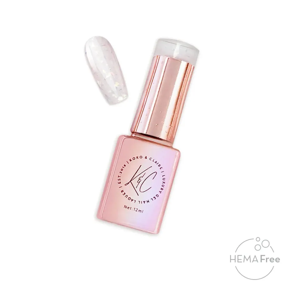 Clear Jelly Stamper Icy Glow builder gel hema fri hvid 12 ml