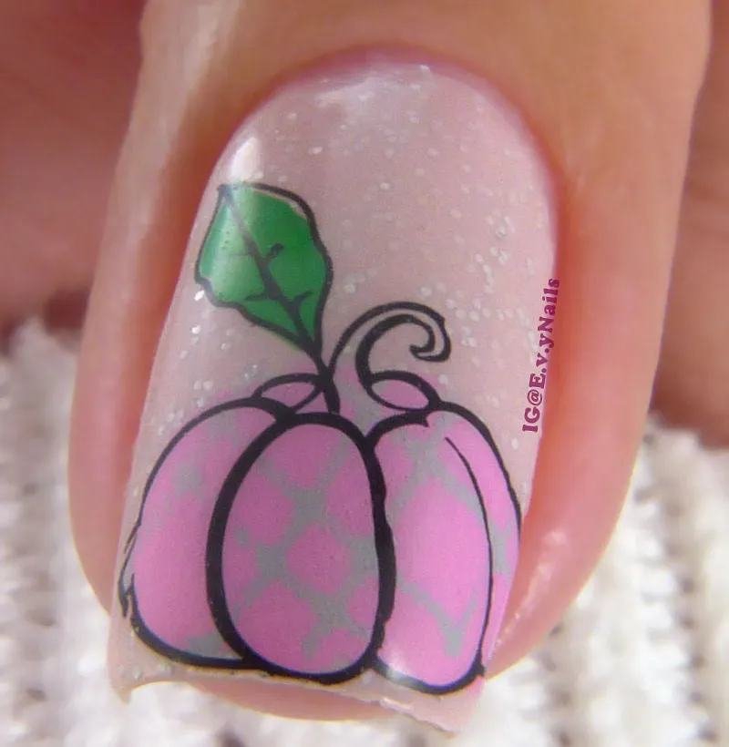 Clear Jelly Stamper Patterned Pumpkins CjS-220 stampingplade