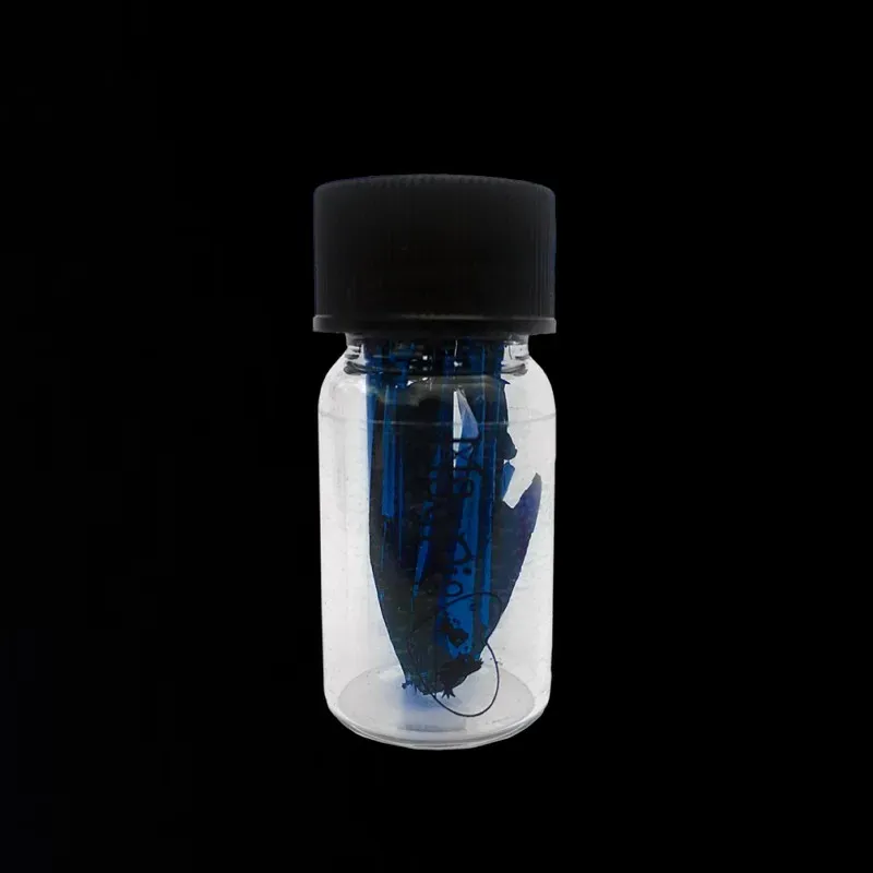 Indigo Nails blå bladguld neglepynt