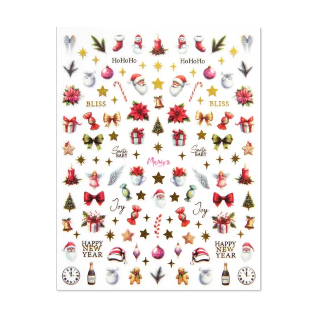 Moyra Nail Stickers 34 negleklistermærker selvklæbende