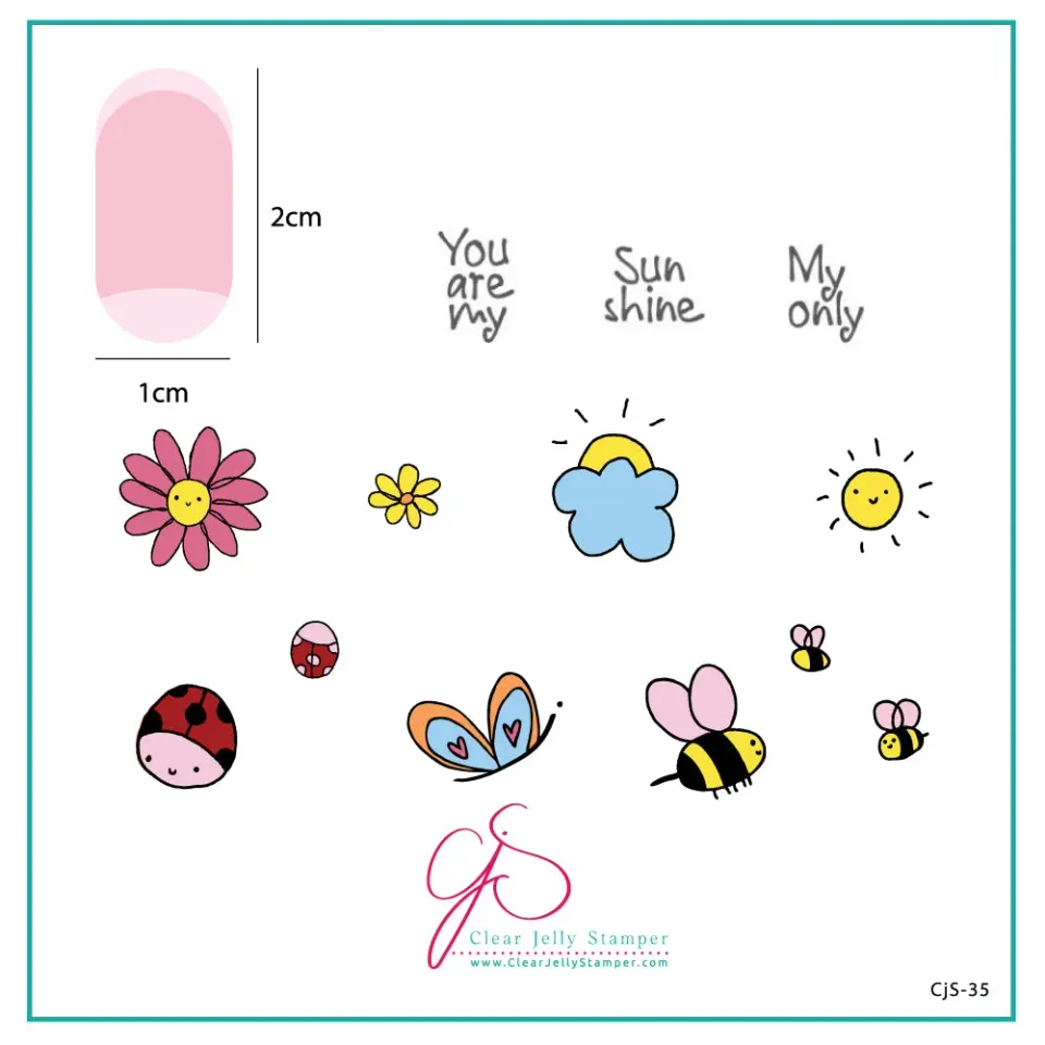 Clear Jelly Stamper SunShine CjS-35 stamping plade 6x6