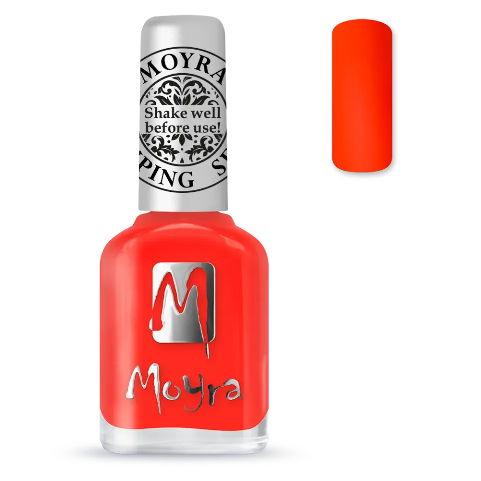 Moyra Stamping SP21 neglelak 12 ml neon rød