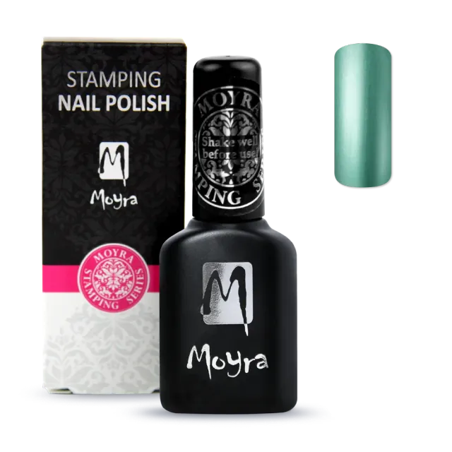 Moyra Smart Polish SPS17 stamping neglelak 12 ml metalgrøn