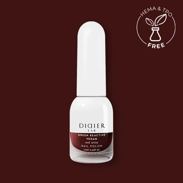 Didier Lab Vegan Green Reactive Red Wine neglelak uden lampe
