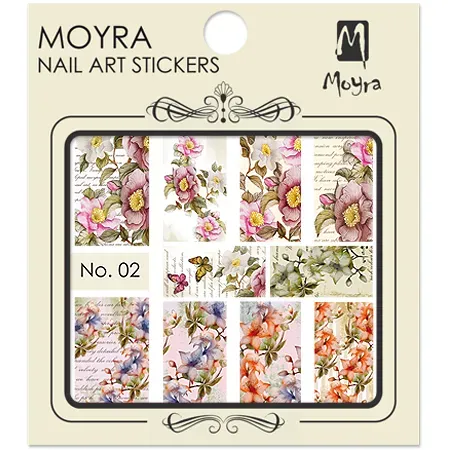 Moyra Nail Art Stickers negleklistermærker No. 02