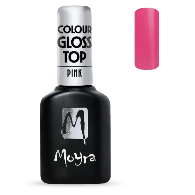 Moyra Colour Gloss top gel No. 02 Pink 10 ml blank