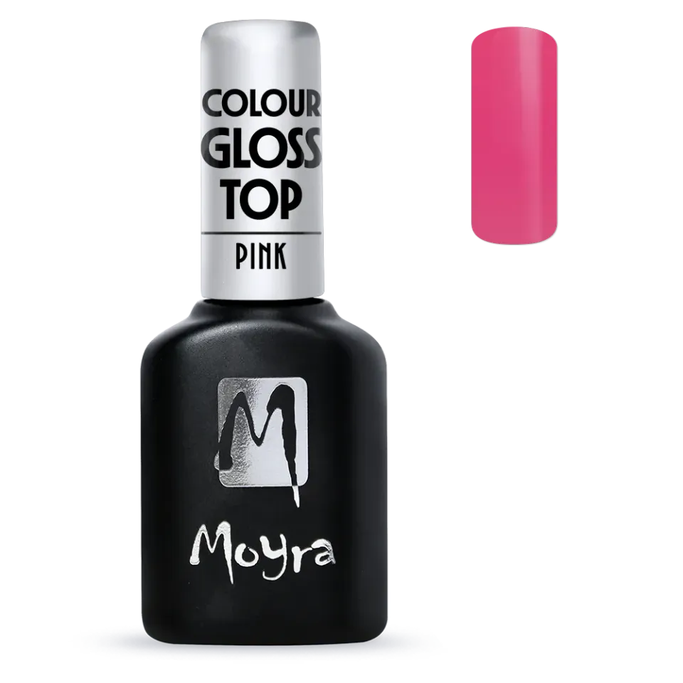 Moyra Colour Gloss top gel No. 02 Pink 10 ml blank