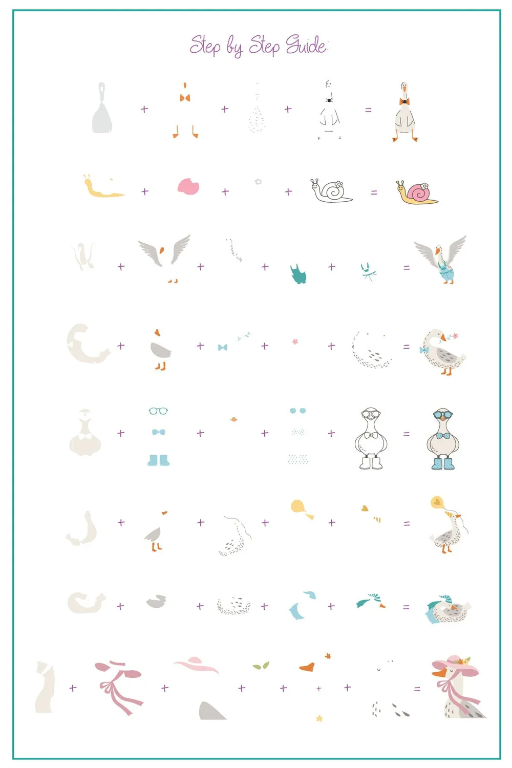 Clear Jelly Stamper CJS-396 Silly Goose stamping plade påske