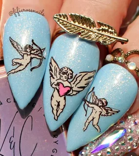 Clear Jelly Stamper V-57 Cupid's Canvas stamping plade
