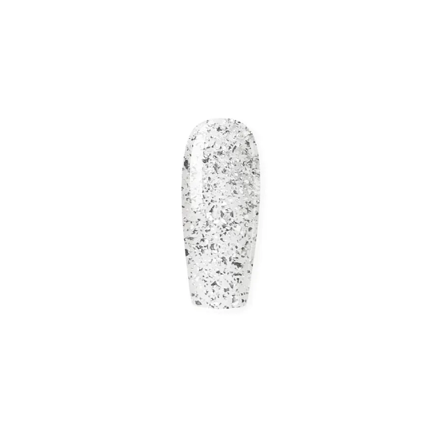 Clear Jelly Stamper Shatter Topcoat gellak sølv 12 ml