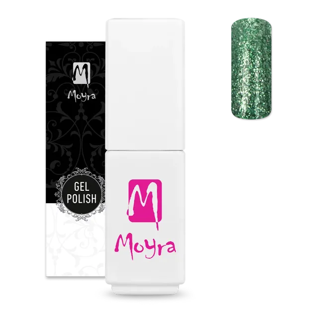 Moyra Diamond 610 Green mini gellak 5,5 ml glimmer