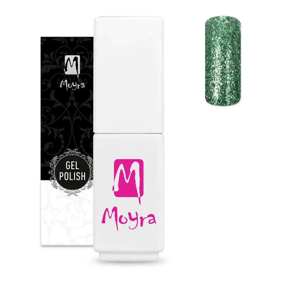 Moyra Diamond 610 Green mini gellak 5,5 ml glimmer
