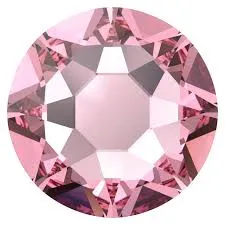 Beautystones Light Rose neglekrystaller flad